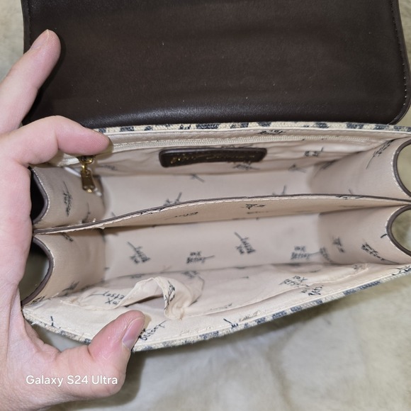 Betsey Johnson Leopard Print Crossbody Bag with Cowboy Boot Charm and Gold Heart - Picture 4 of 11